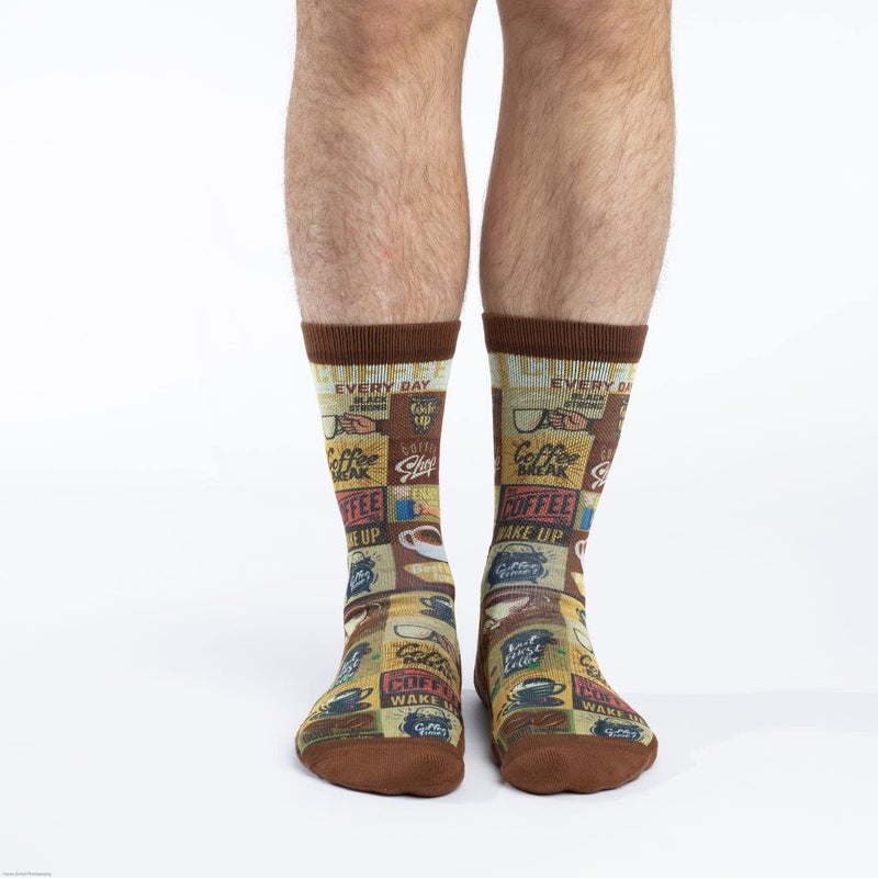 Good Luck Sock Men's Coffee Time Socks, Adult, Shoe Size 8-13 - Image 3